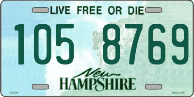 NH license plate 1058769