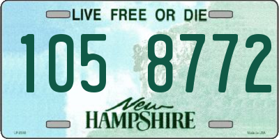 NH license plate 1058772
