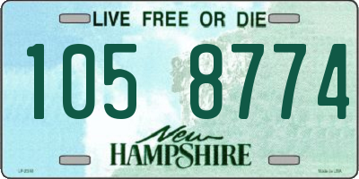 NH license plate 1058774