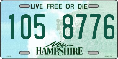 NH license plate 1058776