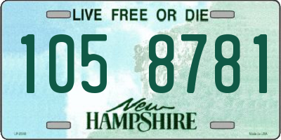 NH license plate 1058781