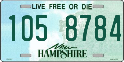 NH license plate 1058784