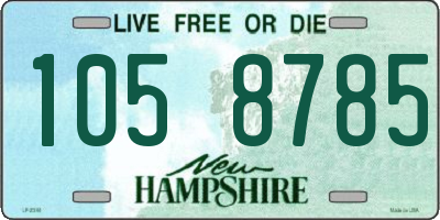 NH license plate 1058785