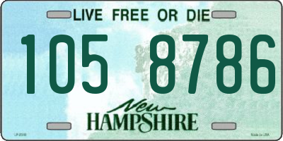 NH license plate 1058786