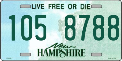 NH license plate 1058788