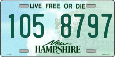 NH license plate 1058797