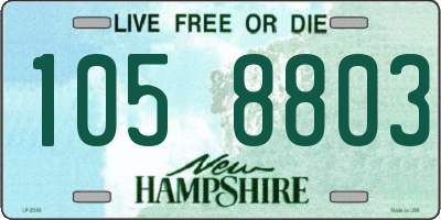 NH license plate 1058803
