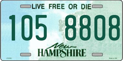 NH license plate 1058808