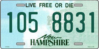 NH license plate 1058831