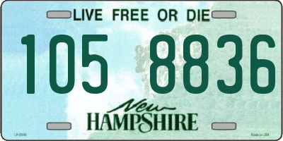 NH license plate 1058836