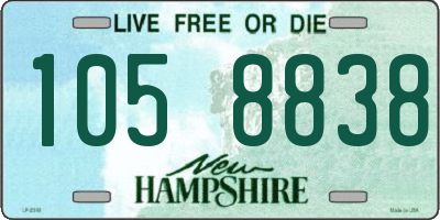 NH license plate 1058838