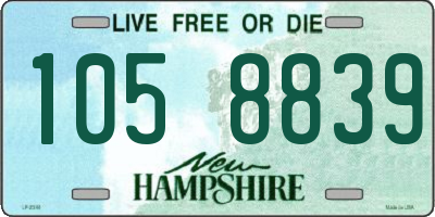 NH license plate 1058839