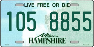 NH license plate 1058855