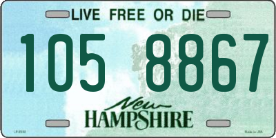 NH license plate 1058867