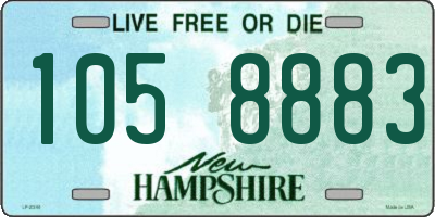 NH license plate 1058883