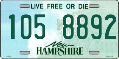 NH license plate 1058892