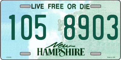 NH license plate 1058903