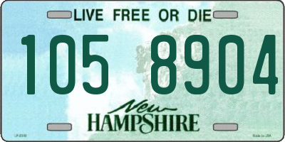 NH license plate 1058904