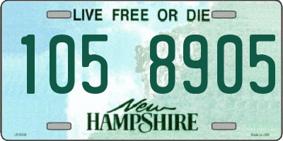 NH license plate 1058905
