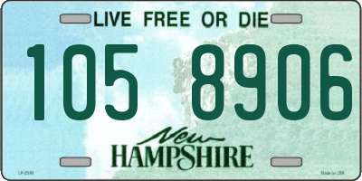 NH license plate 1058906