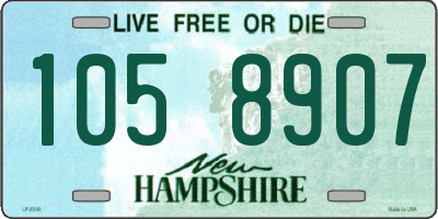 NH license plate 1058907