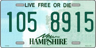 NH license plate 1058915