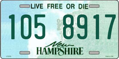 NH license plate 1058917