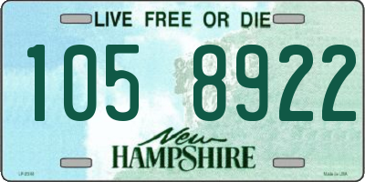NH license plate 1058922