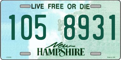 NH license plate 1058931