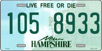 NH license plate 1058933