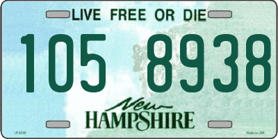 NH license plate 1058938