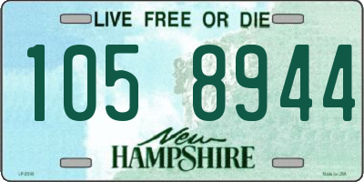 NH license plate 1058944