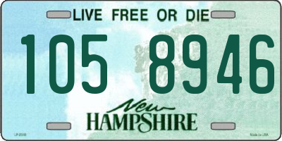 NH license plate 1058946