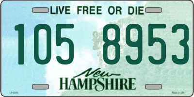 NH license plate 1058953