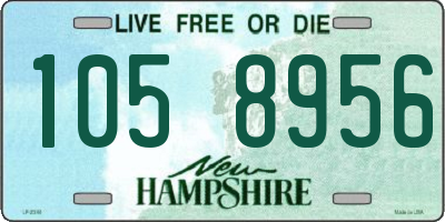 NH license plate 1058956