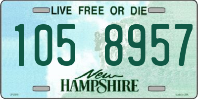 NH license plate 1058957
