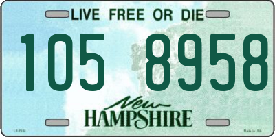 NH license plate 1058958