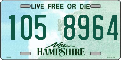 NH license plate 1058964