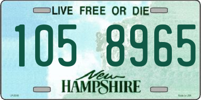 NH license plate 1058965