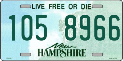 NH license plate 1058966