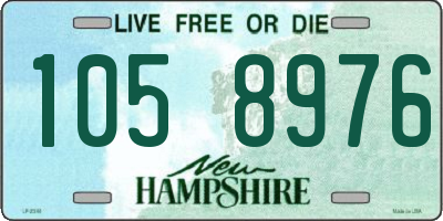 NH license plate 1058976