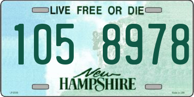 NH license plate 1058978