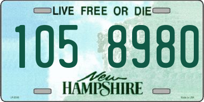 NH license plate 1058980