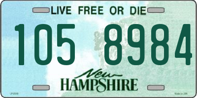 NH license plate 1058984