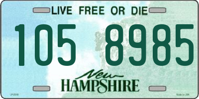 NH license plate 1058985
