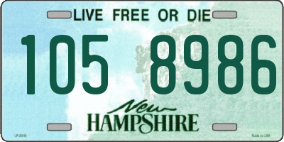 NH license plate 1058986