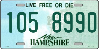 NH license plate 1058990