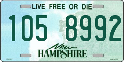 NH license plate 1058992