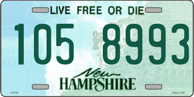 NH license plate 1058993