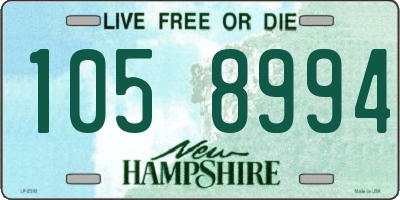 NH license plate 1058994